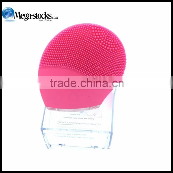 Wholesale OEM Super Wash Face Machine Silica Gel Skin Lifting Anti-aging Vibration USB Rechargeable photo-2