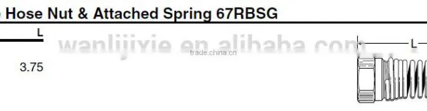 667 Nut And Spring, D.O.T. Air Brake Fitting For Rubber Tube,Control Valve photo-2