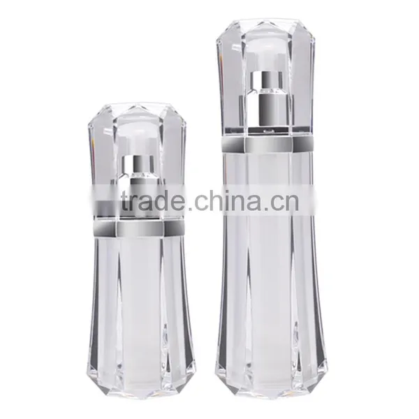 Diamond Shape AS Material 50ml Airless Lotion Bottle photo-2