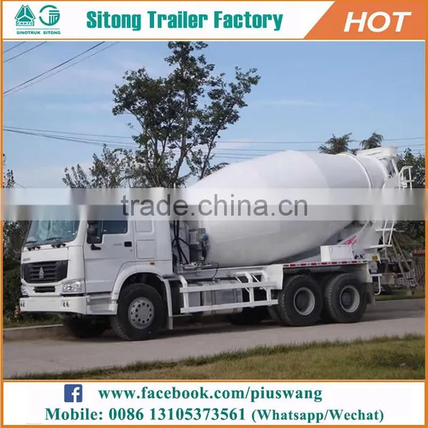 China Sitong Tri-axle Type Self Load Concrete Mixer Truck for Sale photo-5