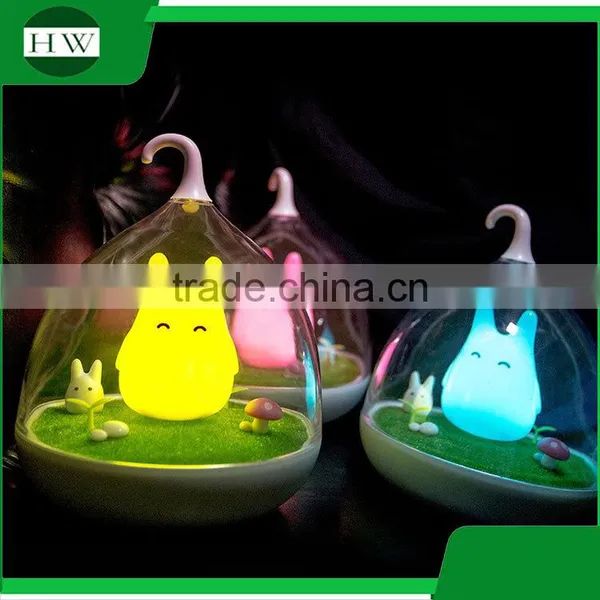 Plastic Decorative Cartoon Portable Hanging Usb Rechargeable Led Study Reading Desk Table Night Light Lamp photo-5
