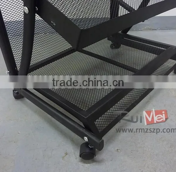 Discount Black Floor-standing Costomed Bread Display Rack With 5 Tier photo-4