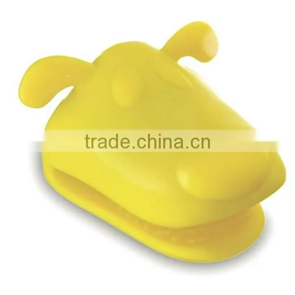 Non-stick Colorful Silicone Oven Mitt photo-3