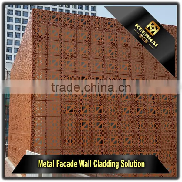 Exterior Decorative Alucobond Aluminium Perforated Wall Cladding Panel photo-5