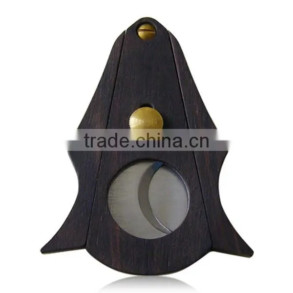 Black Walnut Wood Cigar Cutter photo-3