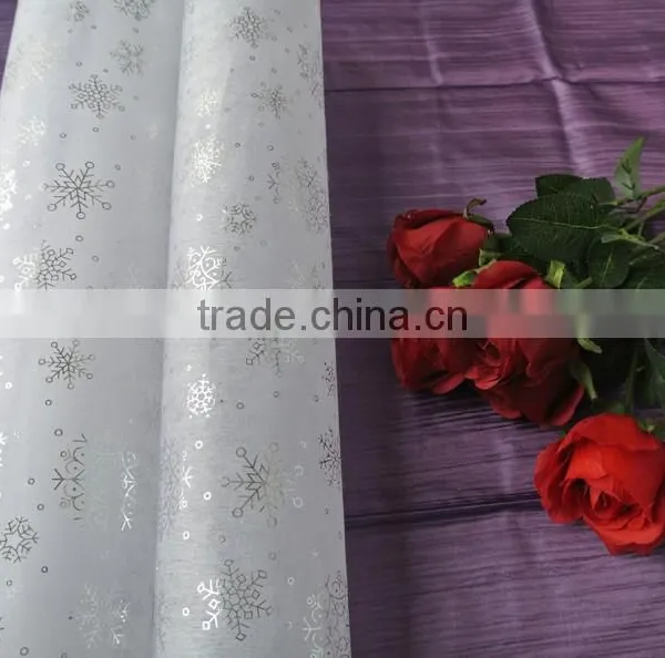 Snowflake Printed Nonwoven Fabric photo-3