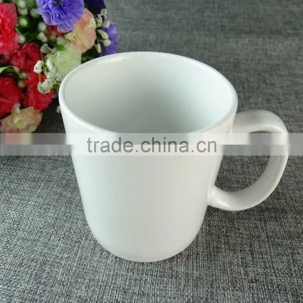 Stock Cheap Simple White Tall Ceramic Coffee Cups Mugs For Office Use photo-2