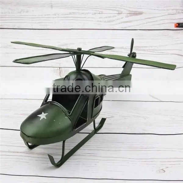 Custom Vintage Craft Model Alloy Helicopter Model