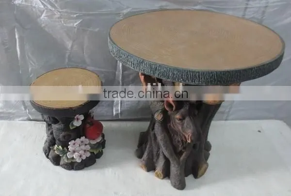 Garden Knock-down Fiberglass Wooden Table Tops photo-3