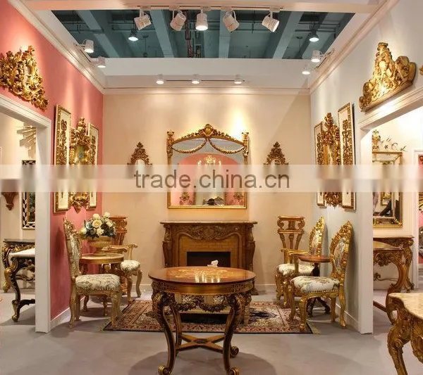 Living Room Furniture Fireplace With Wall Mirror For Interior Decoration photo-3