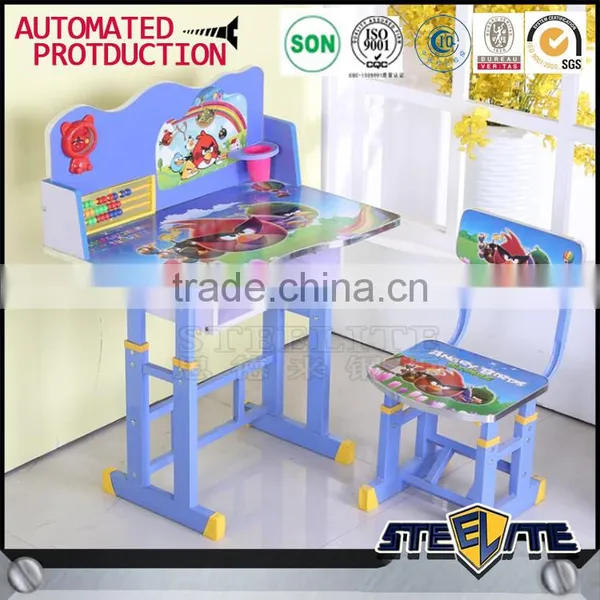 Beautiful Good Quality Mickey Mouse Kids Desk Kids Study Table Design Childrens Table and Chair Set photo-2