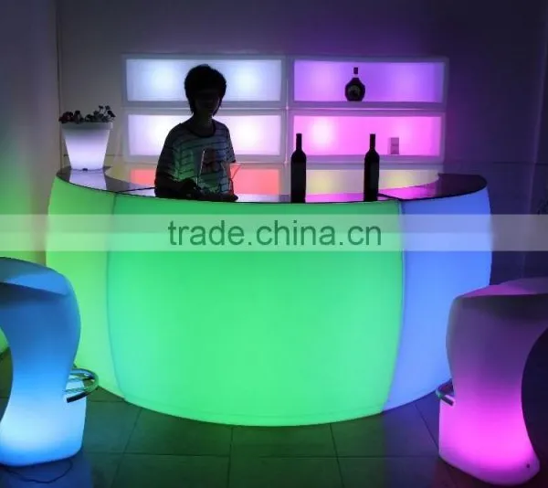 All Shapes and Sizes RGB Glow Rechargeable LED Lighted Bar Counter photo-4