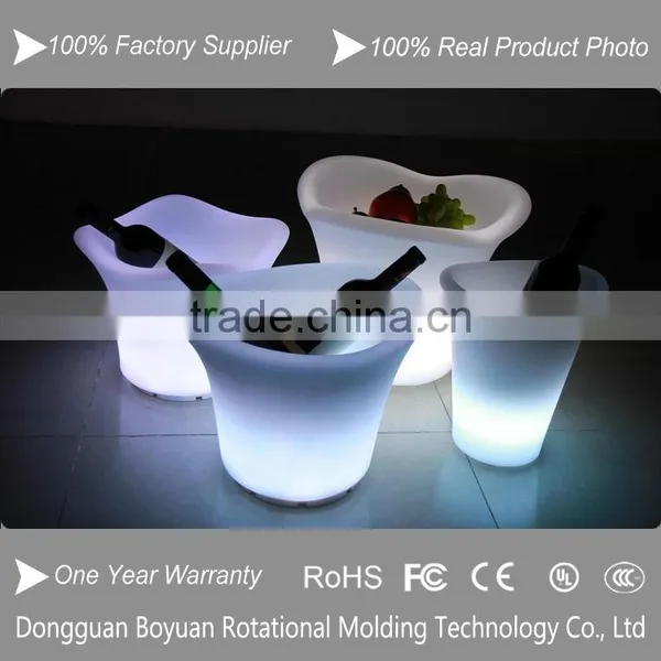 RGB Color Changing Illuminated Plastic Ice Bucket Led Lighting Flower Pots photo-2