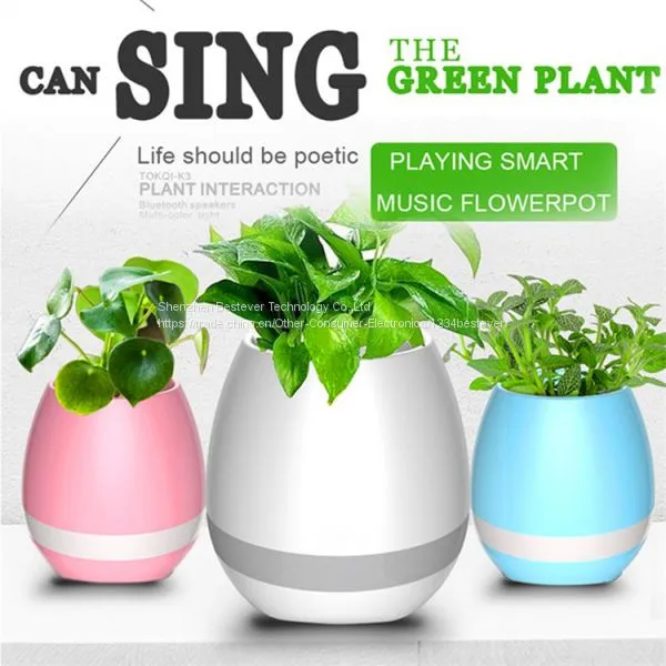 Led Night Light Music Flowerpot