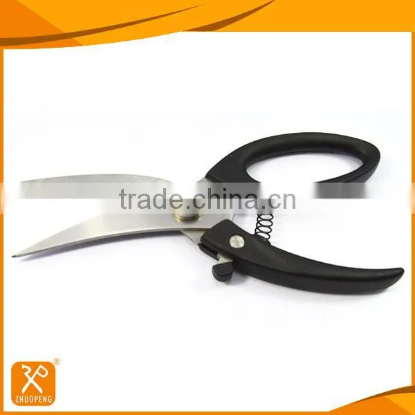 9'' Stainless Steel Blade Materil Plastic Handle Spring Poultry Scissors photo-3