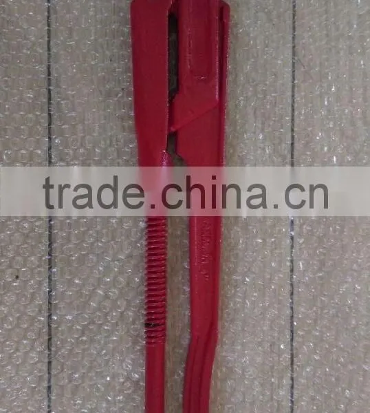 High Quality Chrome Vanadium Steel Adjustable Pipe Wrenches,Right Angle-type Straight Jaws