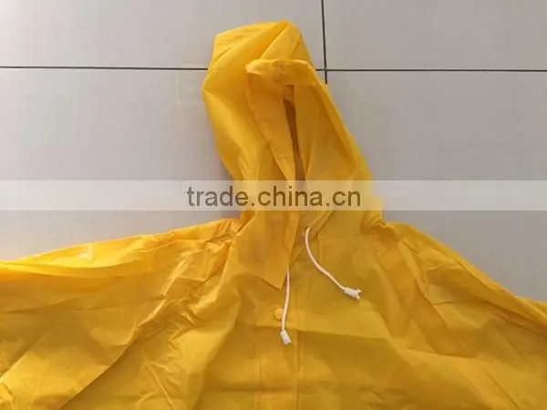 Pvc Vinyl Adult Raincoat/yellow Pvc Raincoat photo-3