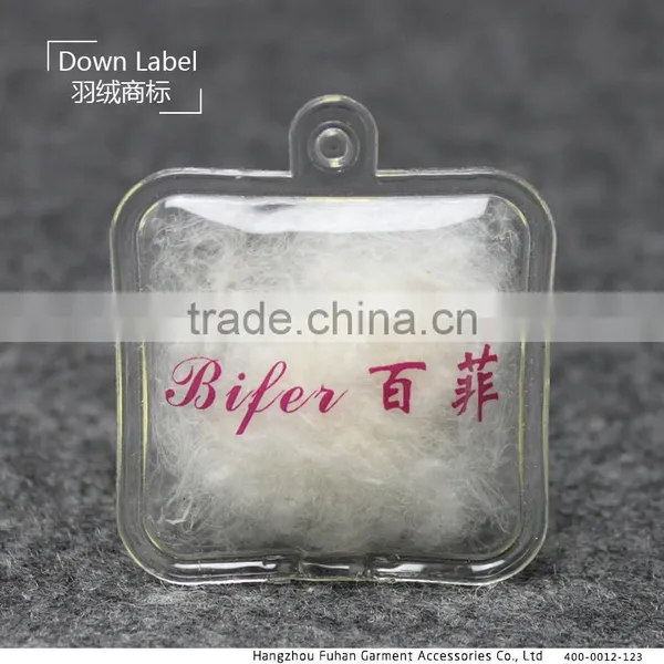 Clear Custom Down Tag With Logo photo-5