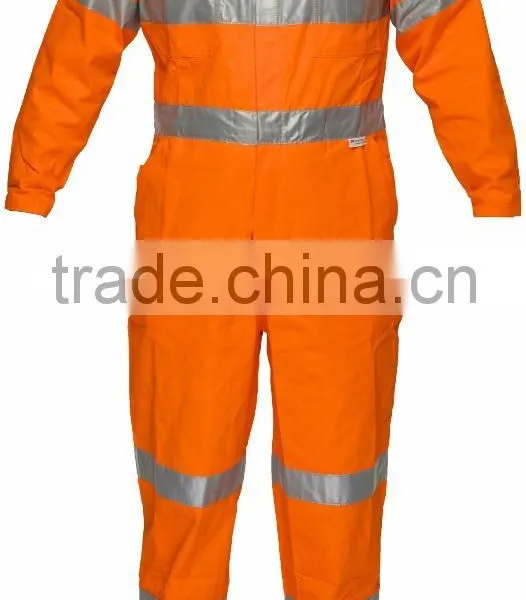Customized Fire Retardant Industrial Ultrasoft Uniform Reflective Tape Overalls photo-3