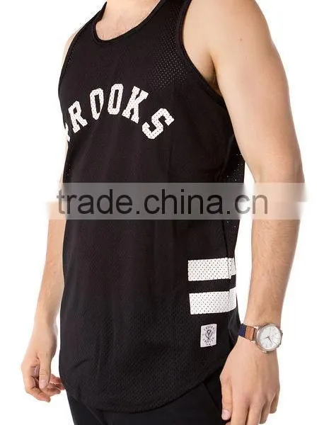 Wholesale Plain Gym Stringer Men's Tank Top In Bulk 2015 photo-3