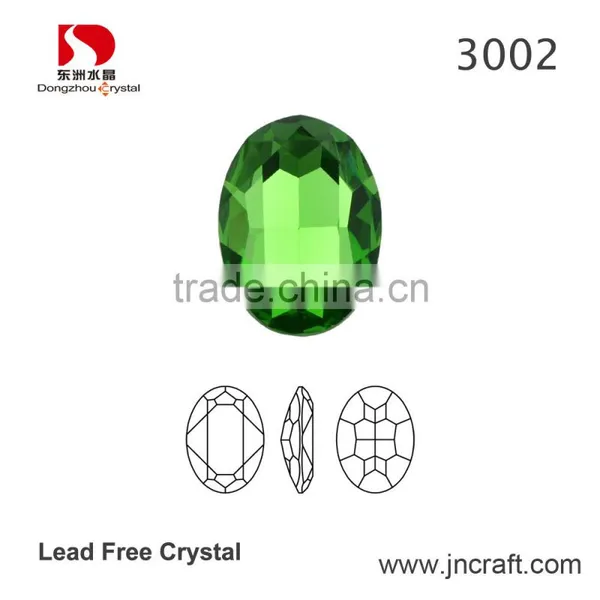 18*25mm Cheap Bling Sew on Oval Stone Factory Sell Garment Beads photo-2