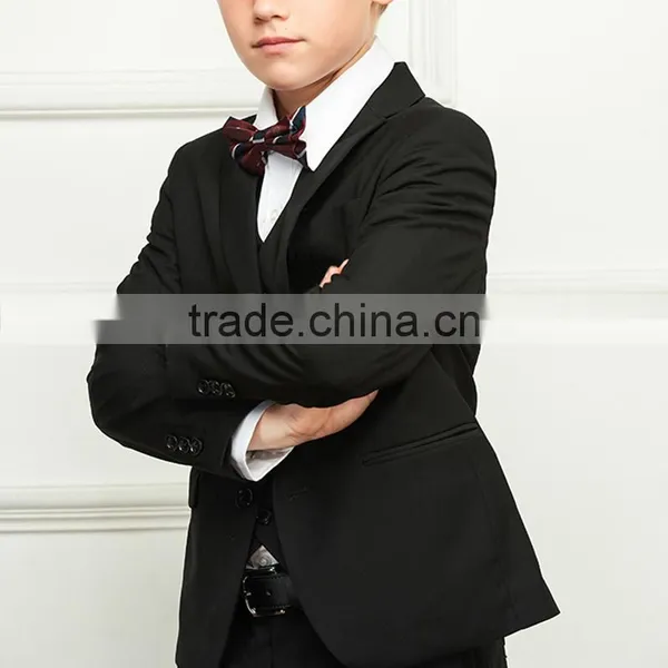 Bospoke Winter School Boys Black 3 Pieces Blazer For School Wear photo-3