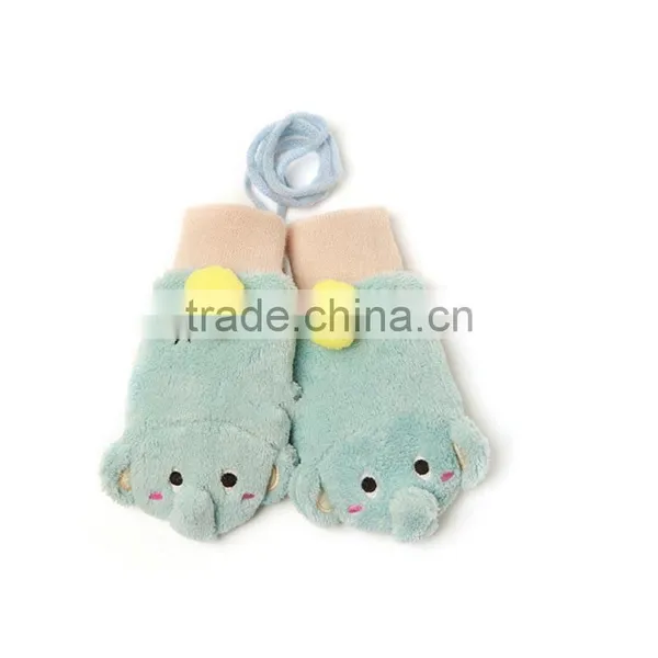 TC13007 2016 Wholesale Cute Warm Baby Mittens New Style Knitted Animal Pattern Baby Winter Gloves photo-2