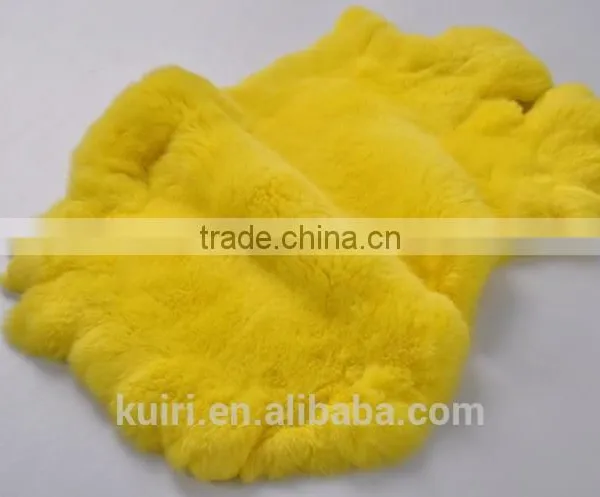 Dyed Colour Fur Manufacturers Selling Customized Dyeing Rex Rabbit Fur Skin photo-3
