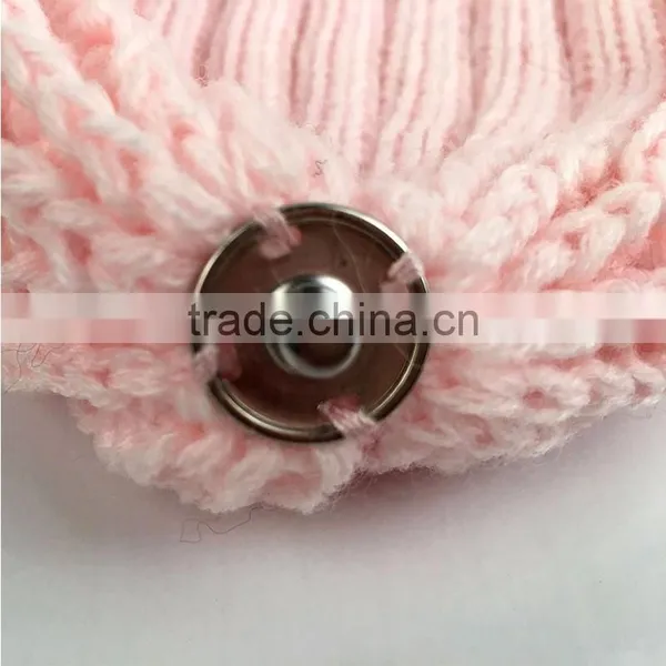 Myfur Premium Quality Natural Raccoon Fur Ball Attach Knitting Hat Wholesale photo-4
