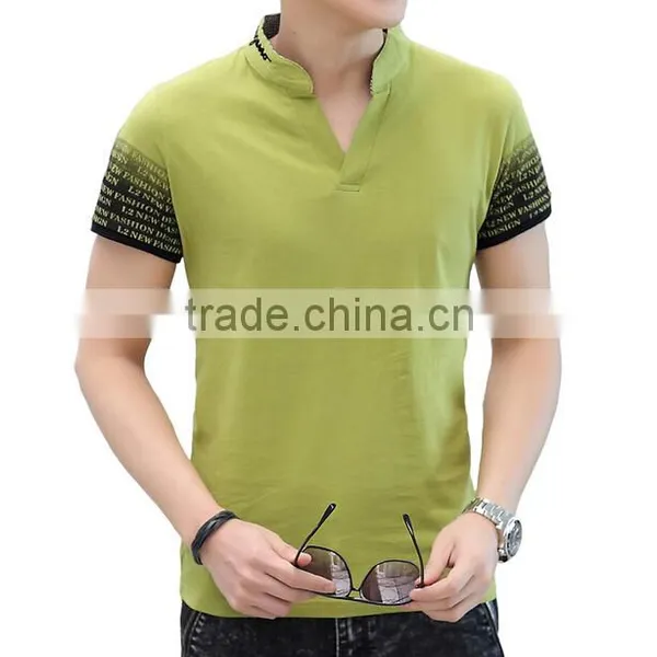 2016 New Design Slim Fit Soft Polyester /cotton Blend Fashion Men Polo Shirt Wholesale photo-2