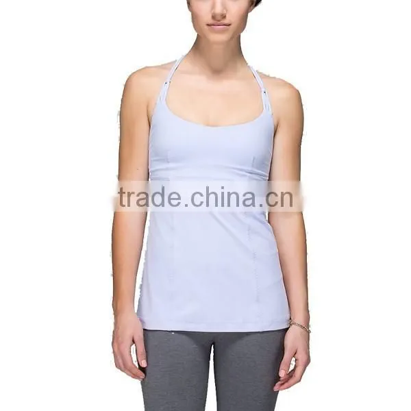 2016 Plain Yoga Stringer Tank Top Wholesale Ladies Gym Top Women Tank Top Yoga photo-2