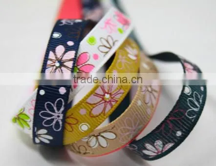 Hi-ana Ribbon 190 Customized Best Selling Daisy Flower Printed Ribbon