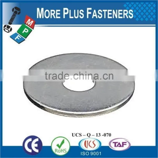 Made in Taiwan Low Carbon Zinc Finish Steel Extra Thick Silicon Bronze Stainless Sleet Thick Fender Washer photo-2