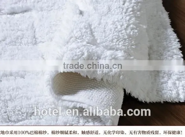 Hotel Plush Bath Rug With Logo Embroideried photo-2