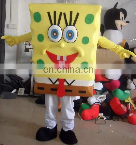 Sponge BOB Cartoon Mascot Costume