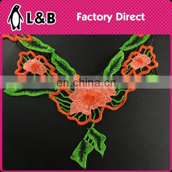 B-019 Polyester Collars Simple Lace Neck Designs Embroidery Embroidery Applique photo-2