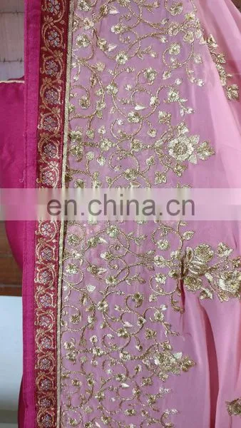 2017 Women Wedding Party Wear Semi-Stitched Straight Cut Salwar Kameez (salwar Kameez Suits) photo-5