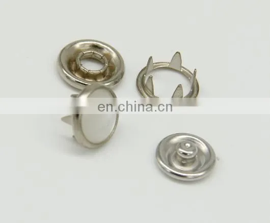 Fashion Brass Cap Prong Ring Snap Button, Stainless Steel Snappet-prong Button Five Prong Snap Button photo-3