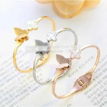 Good Quality PVD Plating Mens Womens Stainless Steel Bracelets