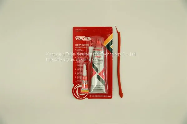 Taisn 596 Red Color Hi-temp RTV Silicone Sealant Gasket Maker 85g photo-2