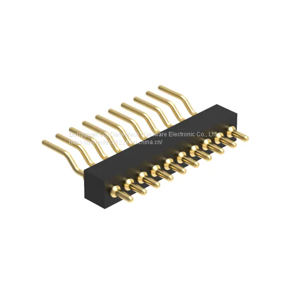 Dnenlink 1.27mm Pitch Single Row H2.0mm Right Angle SMT Type Male Header PogoPin Header photo-2