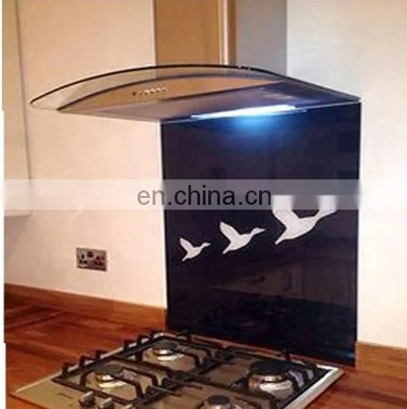 Customized 6mm Printed Glass Splash Back Kitchen Sink Glass Splashback photo-6