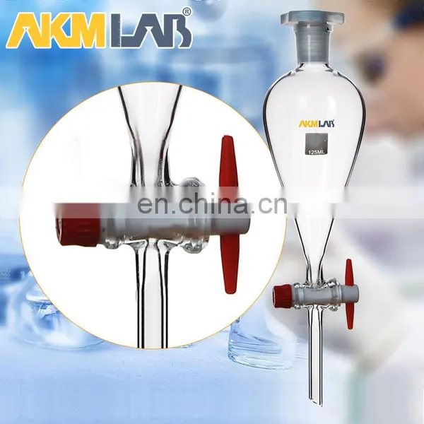 AKM LAB Glass Separatory Funnel With PTFE Stopcock photo-4