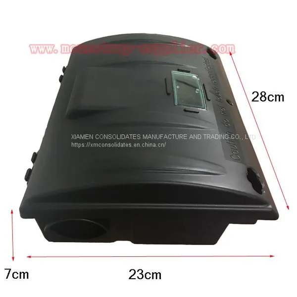 Humane Plastic Locking Rat Bait Station Trap Box for Mouse Rodent Squirrel Catcher photo-2