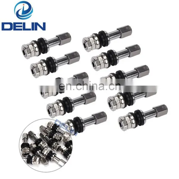 Motorcycle Tire Valve Stem TR43E Zinc Alloy Chrome Plated Metal Tyre Valves Tubeless photo-2