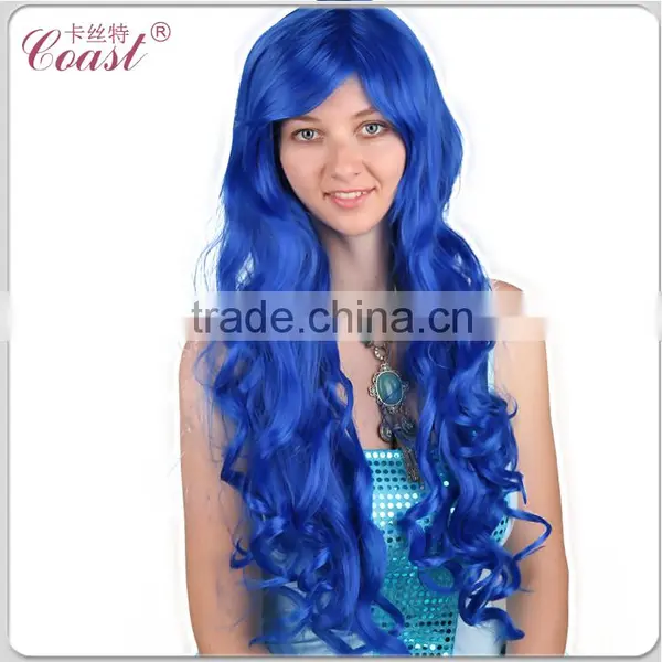 Cheap Beauty Japanese Hot Orange Curly Synthetic Cosplay Wig photo-2