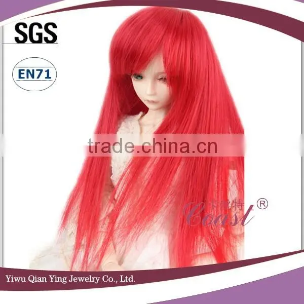 Wholesale Long Red Straight Synthetic Baby Doll Wigs photo-2