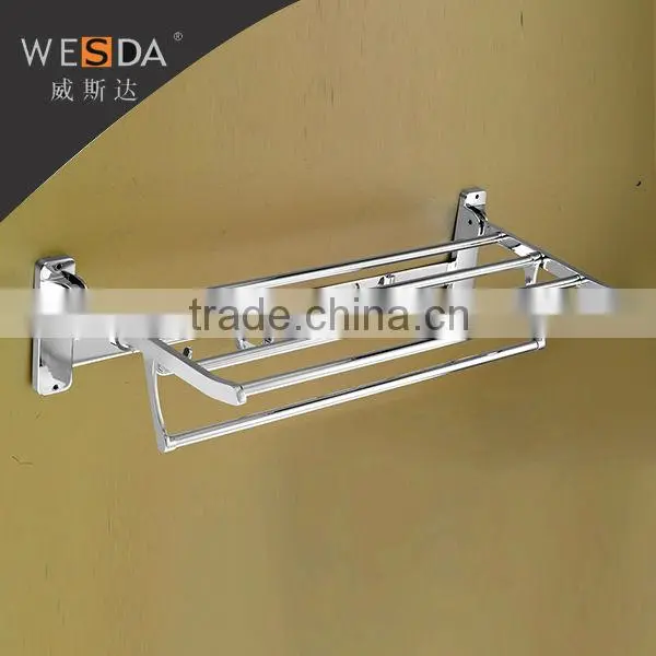 Wesda 90 Degree Rotation Hot Sale Stainless Bathroom Accessories Towel Shelf. 163 photo-4