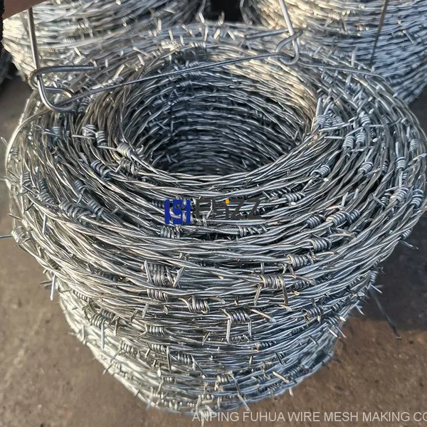 Galvanized Barbed Wire Double Twisted Strands 4 Barbs Wire Gauge 16 Length 500 Meters photo-2