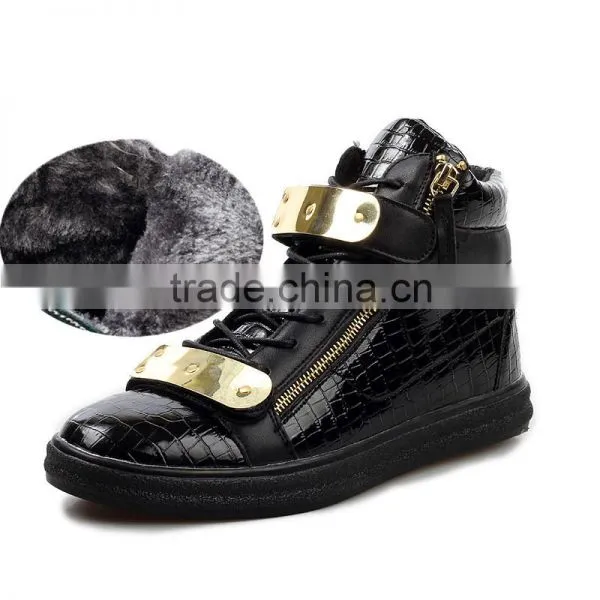 C89195A Wholesale European Mens Winter pu Shoes Hot Sale Shoes for Man Men Fashion Comfort Shoes photo-3